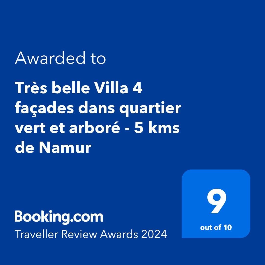Tres Belle Villa 4 Facades Dans Quartier Vert Et Arbore - 5 Kms De Намюр Екстериор снимка