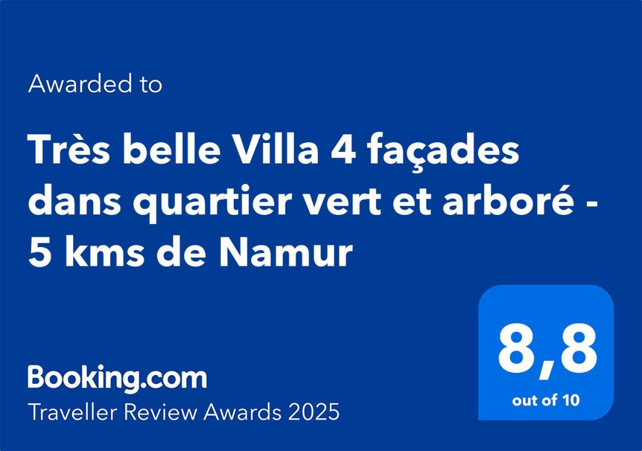 Tres Belle Villa 4 Facades Dans Quartier Vert Et Arbore - 5 Kms De Намюр Екстериор снимка